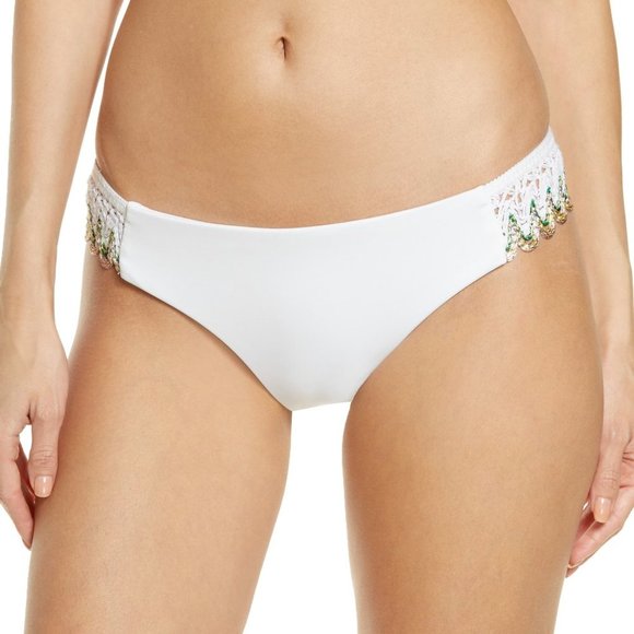 Becca Layla Crochet-Trim Bikini Bottoms Size Large - Picture 6 of 8